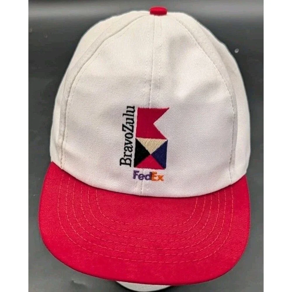 Vintage FedEx Bravo Zulu Embroidered Snapback Hat